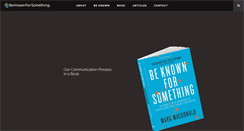 Desktop Screenshot of beknownforsomething.com